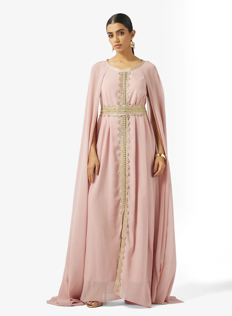 خزانة A-line Dress With Exaggerated Sleeves